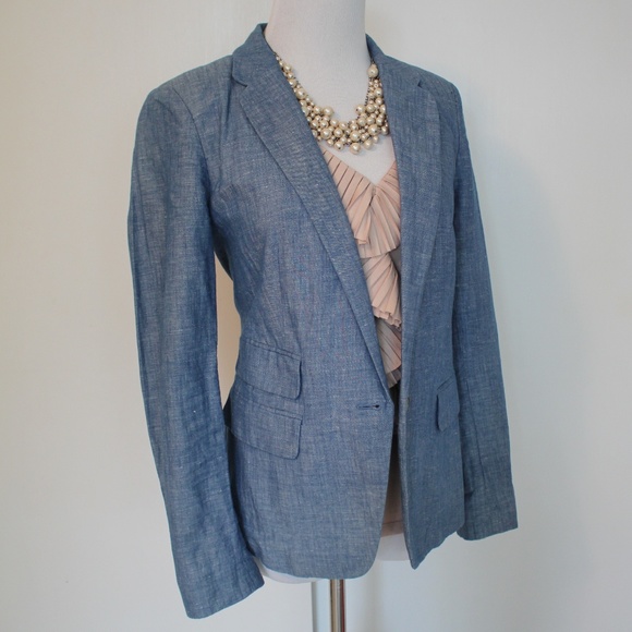 LOFT Jackets & Blazers - LOFT Size 4P Blue Jacket Blazer